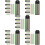 Assorted Color Transparent Highlight Strips Portable Page Flags 9