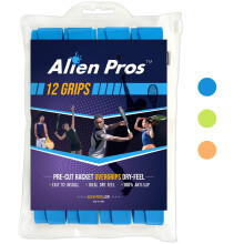 ALIEN PROS Tennis Racket Grip Tape (12 Grips) - Precut and Dry Feel Tennis Grip - Tennis Overgrip Grip Tape Tennis Racket - Wrap Your Racquet for High