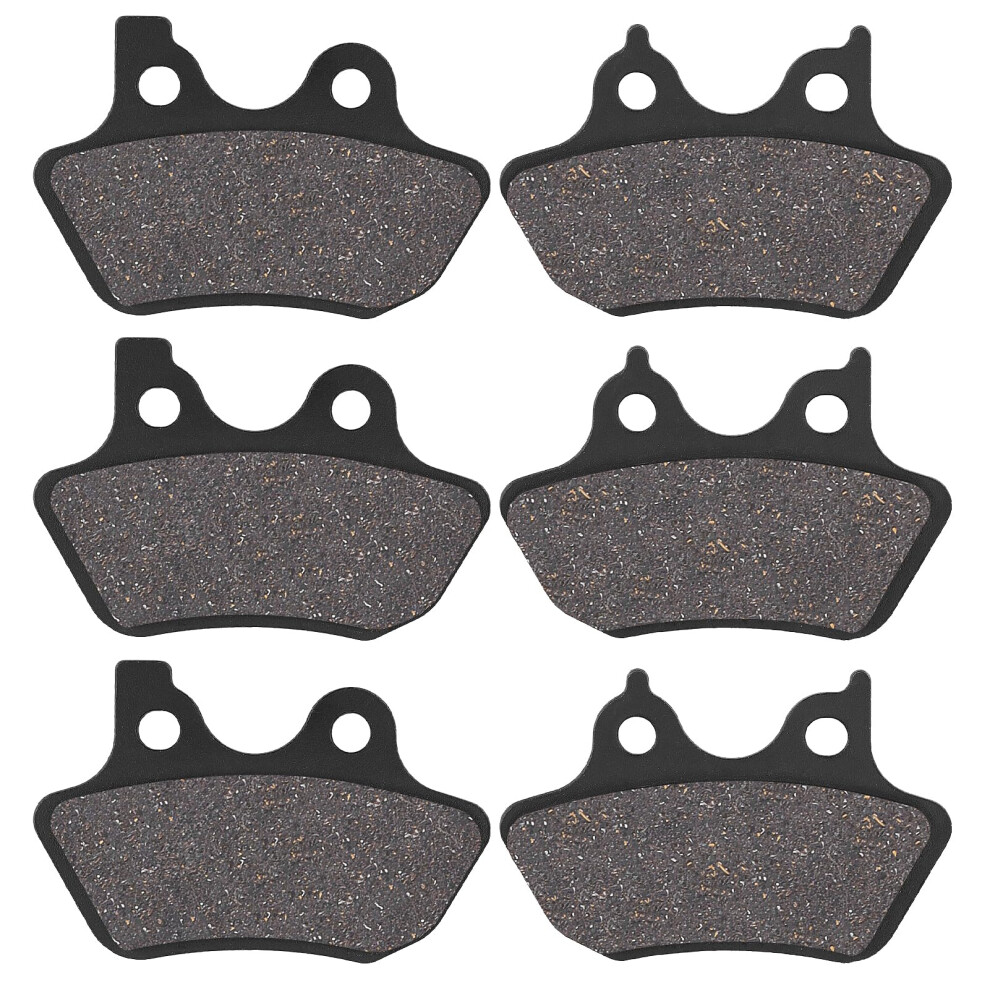 Sollon Front And Rear Brake Pads For Harley Davidson 2000-2007 Dyna Electra Glide Ultra Classic Road King Heritage Softail Fatboy Night Train 667581218721