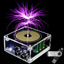 Vastarry 10 cm Juguete de Escritorio Tesla Coil Música Estado Sólido Para Adultos Unisex