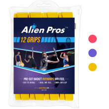 ALIEN PROS Tennis Schläger Griffband (12 Griffe) - Vorgefertigtes und trockenes Griffband