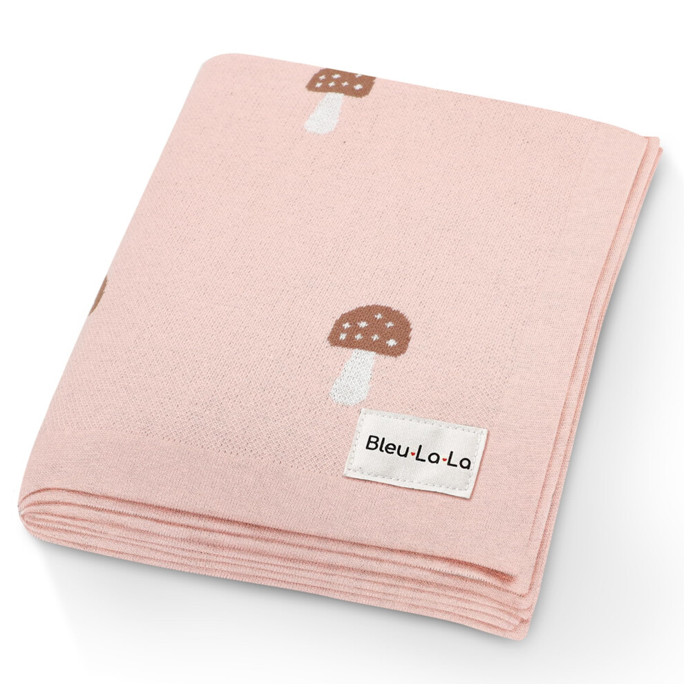 Bleu La La Swaddle Blanket For Girls 100% Cotton Buttery Soft Cozy Receiving Swaddle Crib Stroller Blanket For Shower Gift Registry For Newborns, Infa