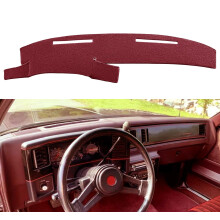 Dash Cover Mat til Chevy Monte Carlo, El Camino, Malibu/GMC Caballero (Maroon) F120