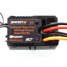 Spektrum SMART Firma 2 en 1-40A BR Smart ESC/Dual Protocol RX, SPMXSER1040