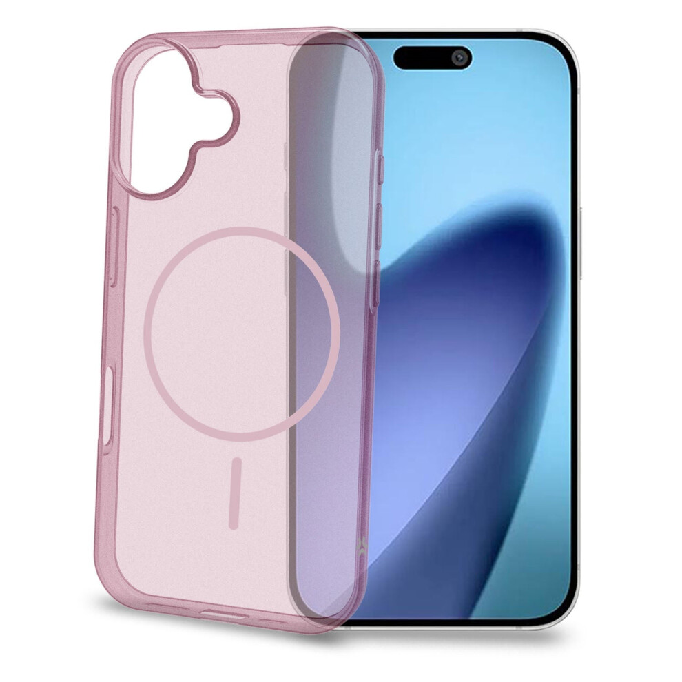 Celly Pink Magsafe-Compatible Iphone 17 Case, Sand Finish