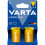 Varta C-Batterien, 2er-Pack, langlebige Alkaline 1
