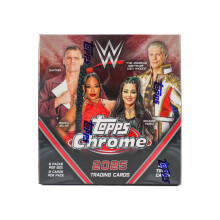 2025 Topps Chrome WWE Trading Cards Mega Box, 48 Karten, 6 Packs, 8 Karten pro Pack