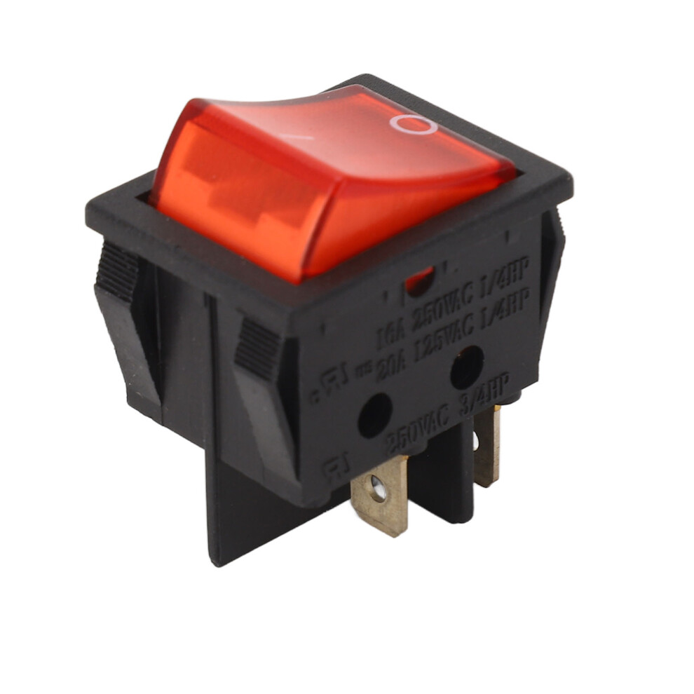 10Pcs 2-Position 4 Pin Rocker Switch With Led For Car Boat Ac250v 16A 20A 4071387056689