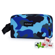 Sac isotherme Cerbonny, sac à déjeuner congelable pour le travail, l'école et les voyages, 2,2 L, camouflage bleu