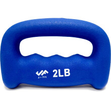 JFIT Neoprene D-Grip Dumbbell Gewicht, 2LB, 2 Pond