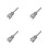 4Pcs Carbon Steel Multi-Functional Pipe Threading Tools Silver 5