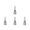 4Pcs Carbon Steel Multi-Functional Pipe Threading Tools Silver 6