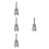 4Pcs Carbon Steel Multi-Functional Pipe Threading Tools Silver 7