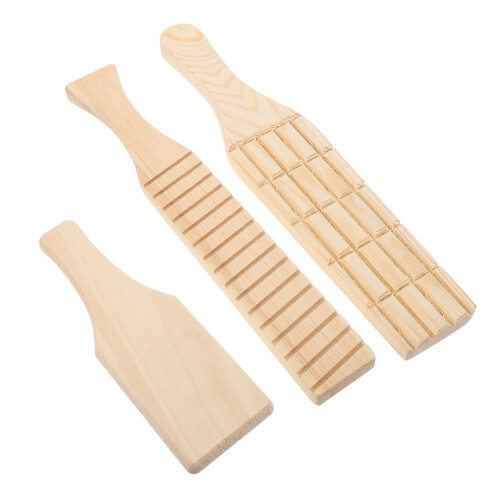 6Pcs Wood Clay Roller and Paddle Set for Ceramic Pottery Sculpting 2