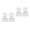 4Pcs Transparent Eye Shadow Stamper Press Tool for Blush & Highlighter 4