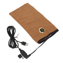 Electric Hand Warmer USB Heated Hand Warmer Bag 3 Gears Carbon Fiber 12.5x23.5cm
