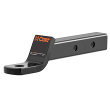 CURT 45220 Dual Length Trailer Hitch Ball Mount, 7-1/2" eller 10-1/2" Længde, Passer til 2" Modtager, 7.500 lbs