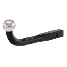 CURT 45552 Euro Trailer Hitch Mount med 2-tommer Trailerkugle, Passer til 1-1/4-tommer Modtager