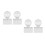 4Pcs Transparent Eye Shadow Stamper Press Tool for Blush & Highlighter 9