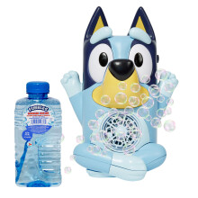 Máquina de Burbujas Musical BLUEY No Spill | Juguete para Bebés y Niños | Exclusivo de Amazon con 16 oz de Solución
