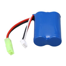 7,4 V 1200 mAh RC Auto Lithiumbatterie mit Stecker für Crawler und mehr