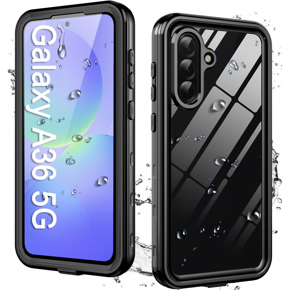 For Samsung Galaxy A36 5G Case With Built-In Screen Protector, Waterproof Case Rugged Full Body Underwater Dustproof Shockproof Drop Proof Protective 717817497670