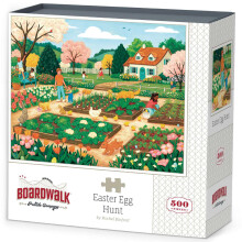 Boardwalk Puzzles Påskeæg Jagten - 500 Brikker Puslespil til Voksne, Fremstillet i USA