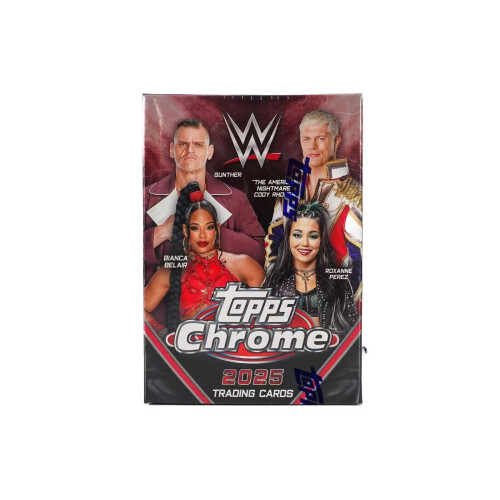 Caja de Cartas de Colección Topps Chrome WWE 2025 7-Pack Blaster