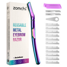 ZOMCHI Dermaplane Razor for Women Face, Premium Facial Razor & Eyebrow Razor, Dermaplaning Tool with Metal Handle, Removes Peach Fuzz, Exfoliates Skin
