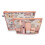 Tiny Twinkle Resistent Resväskor, Flygplanskompatibla, Dragkedjestängning, Klart Frontalfack, Skötväska 2-Pack 1
