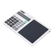 Multifunctional LCD Calculator Notepad, 225mAh, 253x159x16mm, White