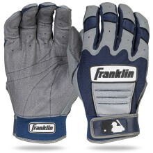 Franklin Sports MLB CFX Pro Honkbal Slaghandschoenen - Grijs/Marine - Volwassen Groot