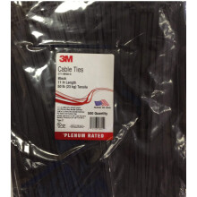 3M Standard Cable Tie CT11BK50-D, Black/Nylon, 50 lbs. Tensile, 11 inches, Pack of 500