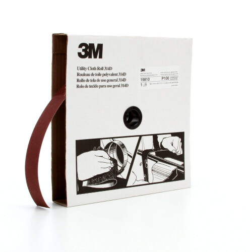 3M 3M Utility Cloth Roll 314D, 1-1/2 in x 50 yd P100 J-Gewicht
