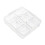 Divided Tray with Lid Plastic Large 6