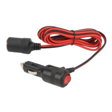12V/24V Car Cigarette Lighter Connector 10-15A Output with Fuse for Dash Cam