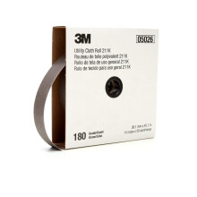 3M Utility Cloth Roll 211K, 80 J-vægt, 1-1/2 in x 50 yd, ASO, Full-flex