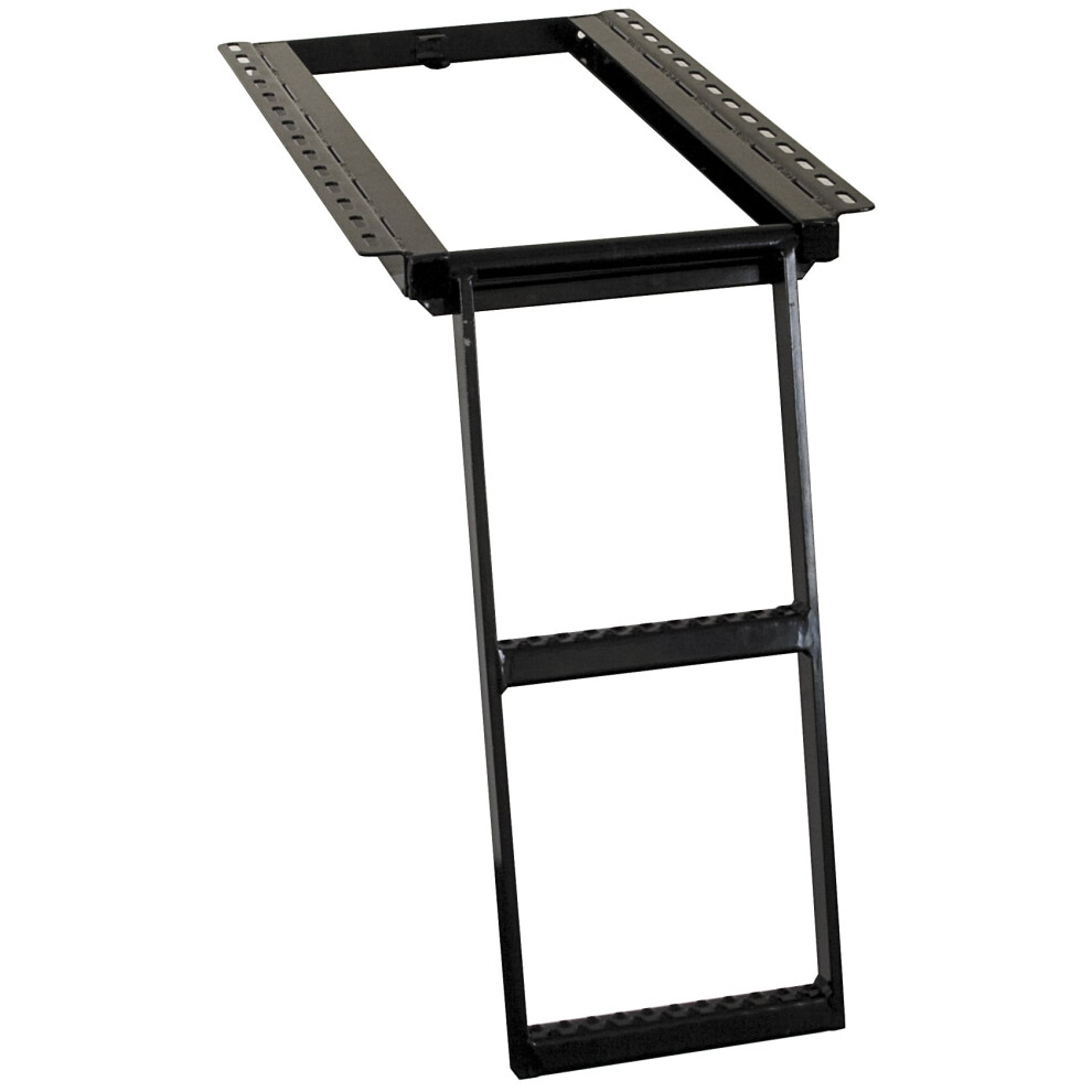 Buyers Products 5232000 2-Rung Retractable Truck Step Black 724920099110