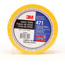 Cinta Vinílica 3M 471, 2 in x 36 yd, Amarillo, Cinta para Suelos, Alternativa a Pintura