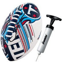 Franklin Sports NFL Tennessee Titans Voetbal - Mini Voetbal - 8.5" Junior Formaat - SPACELACE Grip