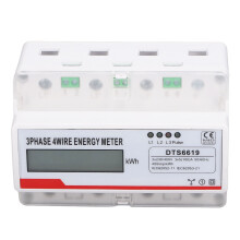 7P 3-Phase 4-Wire LCD Energy Meter 230/400V 5(100)A 126x91x78mm