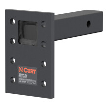CURT 48325 Supporto Pintle Regolabile per Ricevitore da Gancio da 2 Pollici, 15.000 lbs, Discesa di 6-1/2 Pollici, Lunghezza di 8 Pollici