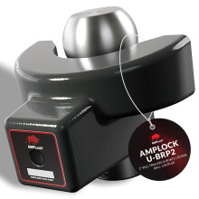 AMPLock - U-BRP2 Heavy Duty Trailer Coupler Lock, 2" RVs, Trailers & Boats Locker, Ball Coupler with Flat Lip Design, Patented 2-Parts Anti-Theft Lock
