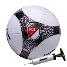 Franklin Sports MLS Pro Vent Fußball - Offizielle Größe - Soft Cover - Luftpumpe Inklusive, Rot