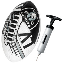 Franklin Sports NFL Las Vegas Raiders Balón de Fútbol - Mini Fútbol Juvenil - 8.5" - Textura SPACELACE