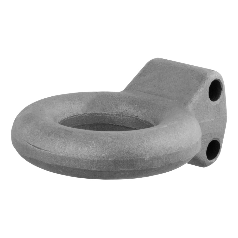Curt 48600 Raw Steel Pintle Hitch Lunette Ring 3-Inch Id, 12,000 Lbs, Channel Mount Required, Gray 612314500604