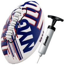 Franklin Sports NFL New York Giants Voetbal - Jeugd Mini Voetbal - 8.5" Junior Formaat - SPACELACE Grip