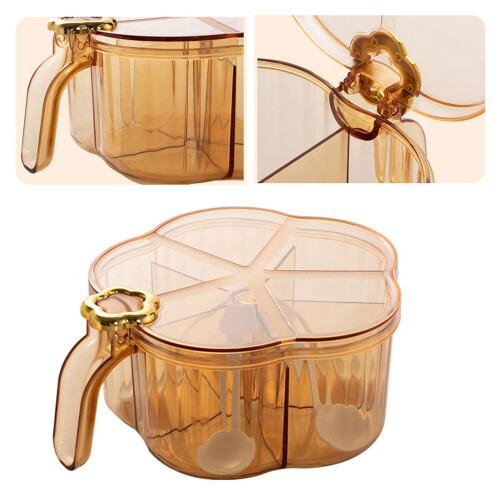 5-Compartment Clear Spice Box