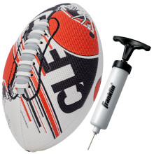 Franklin Sports NFL Cleveland Browns Football - Youth Mini Football - 8.5" Junior Size Ball - SPACELACE Easy Grip Texture- Perfect for Kids