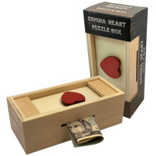 Caja de Puzle Secreta Enigma Corazón - Caja de Regalo de Dinero